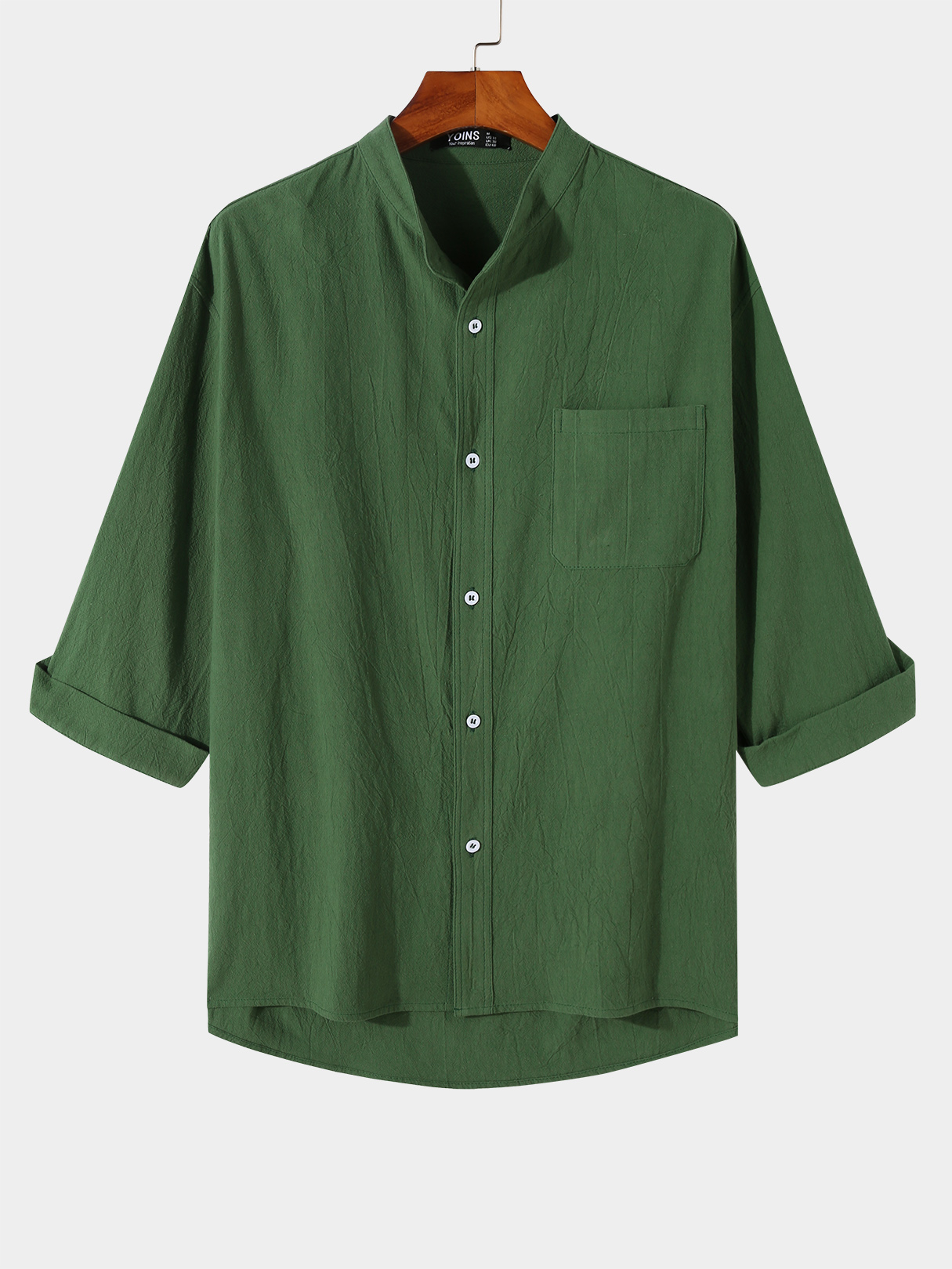 BASICS Men 100% Cotton Plain Super Soft Shirt