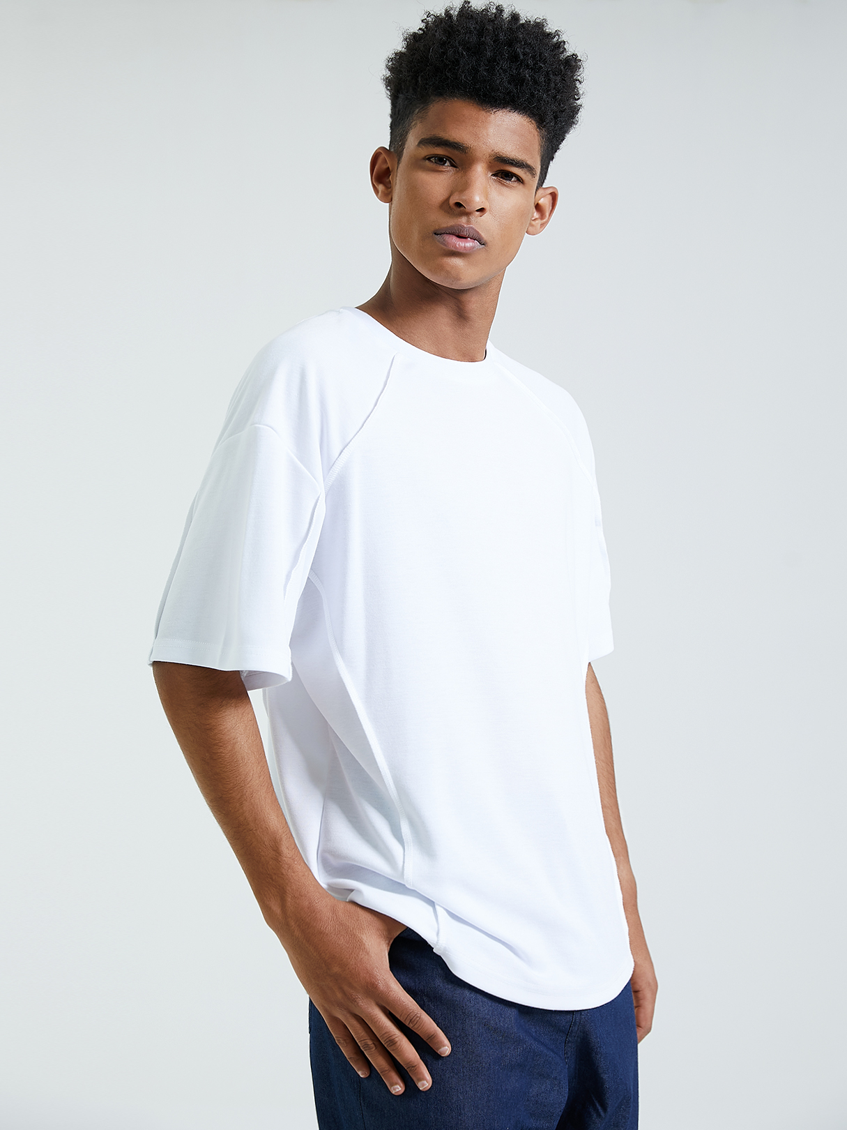 BASICS KOYYE Men Casual Plain Comfortable T-Shirt