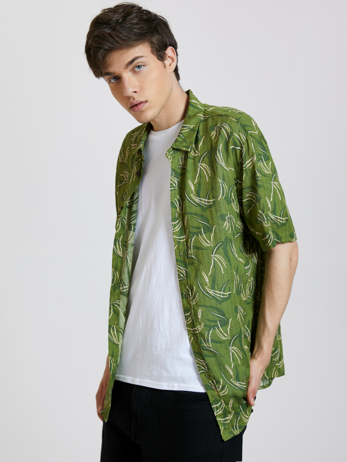 KOYYE Men Bohemian Beach Holiday All Over Print Shirt
