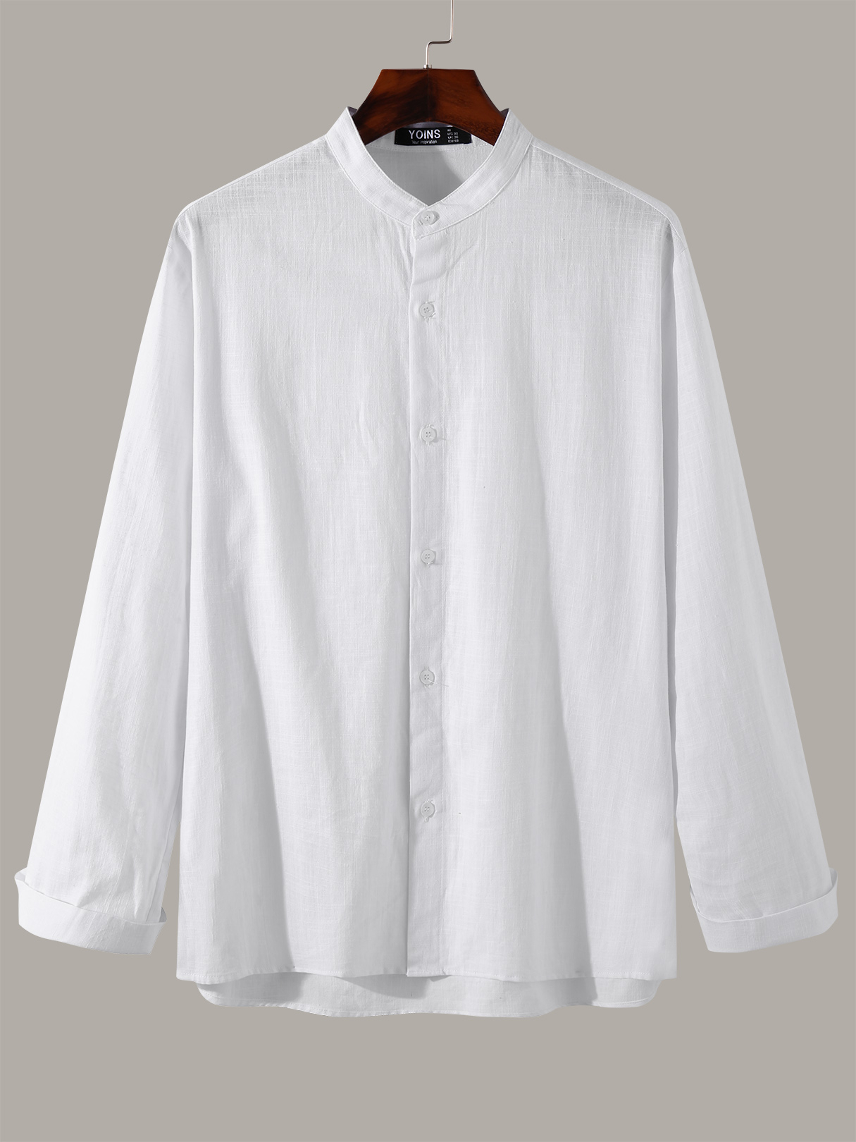 BASICS Men 100% Cotton Comfortable Plain Shirt