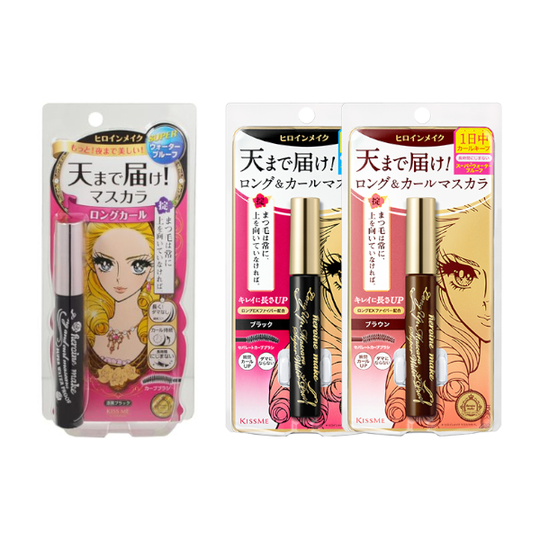 ISEHAN - Kiss Me Heroine Make Long & Curl Super Waterproof Mascara (New Version) - 6g - 01 Black