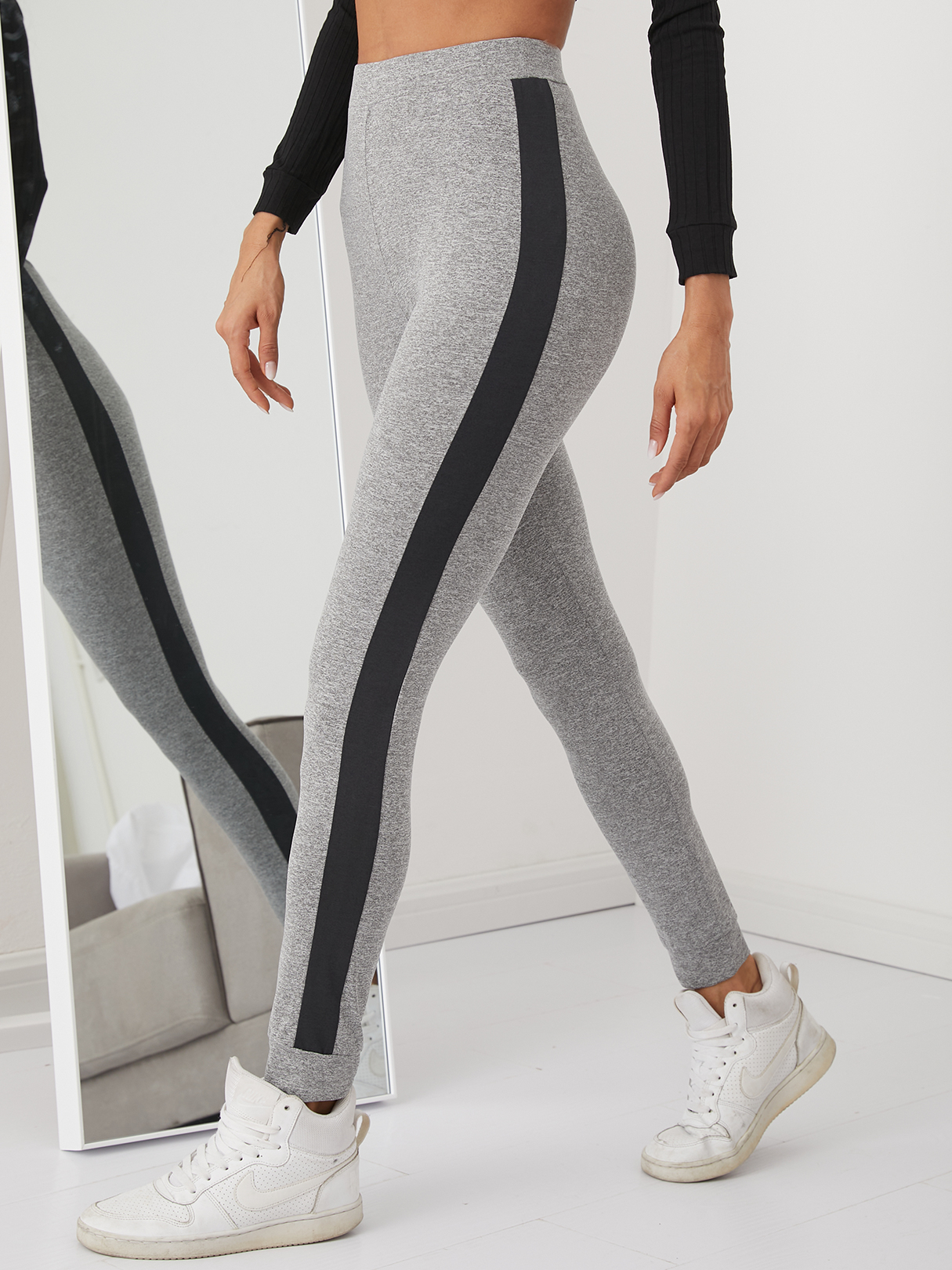 YOINS Side Ribbon High Waisted Leggings