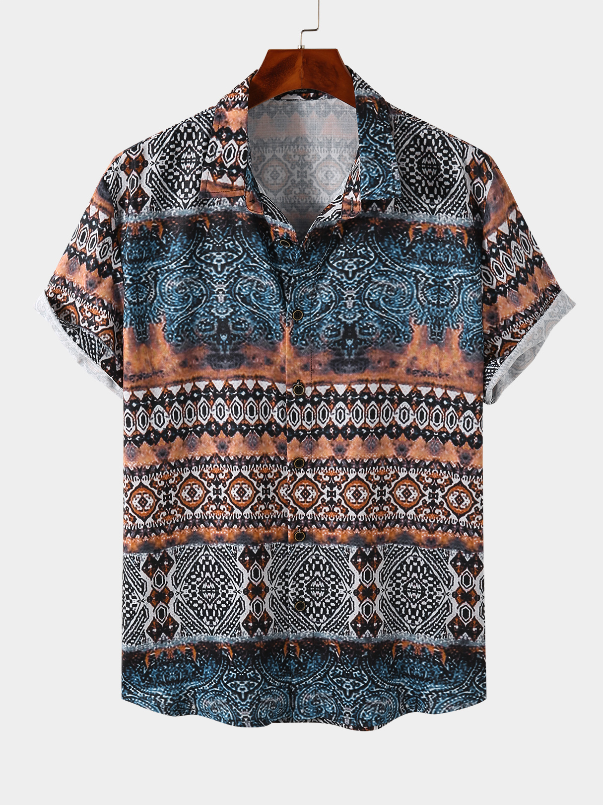 Men Tribal Print Casual Shirt
