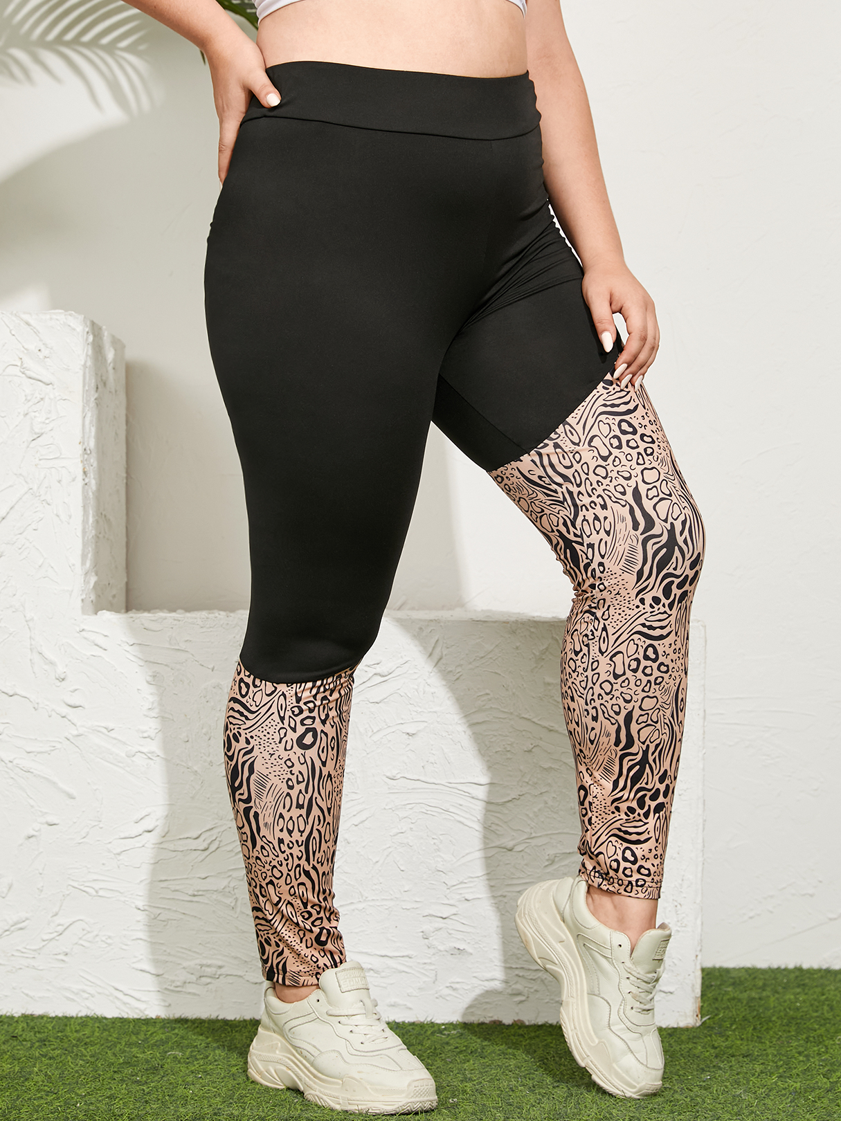 YOINS Plus Size Animal Leggings