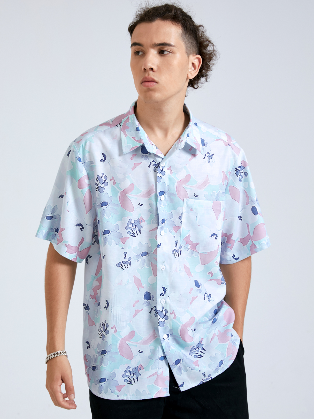 Men Floral All Over Print Shirt