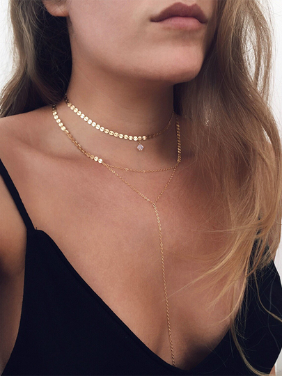 Sequins Star Multi-layer Necklace
