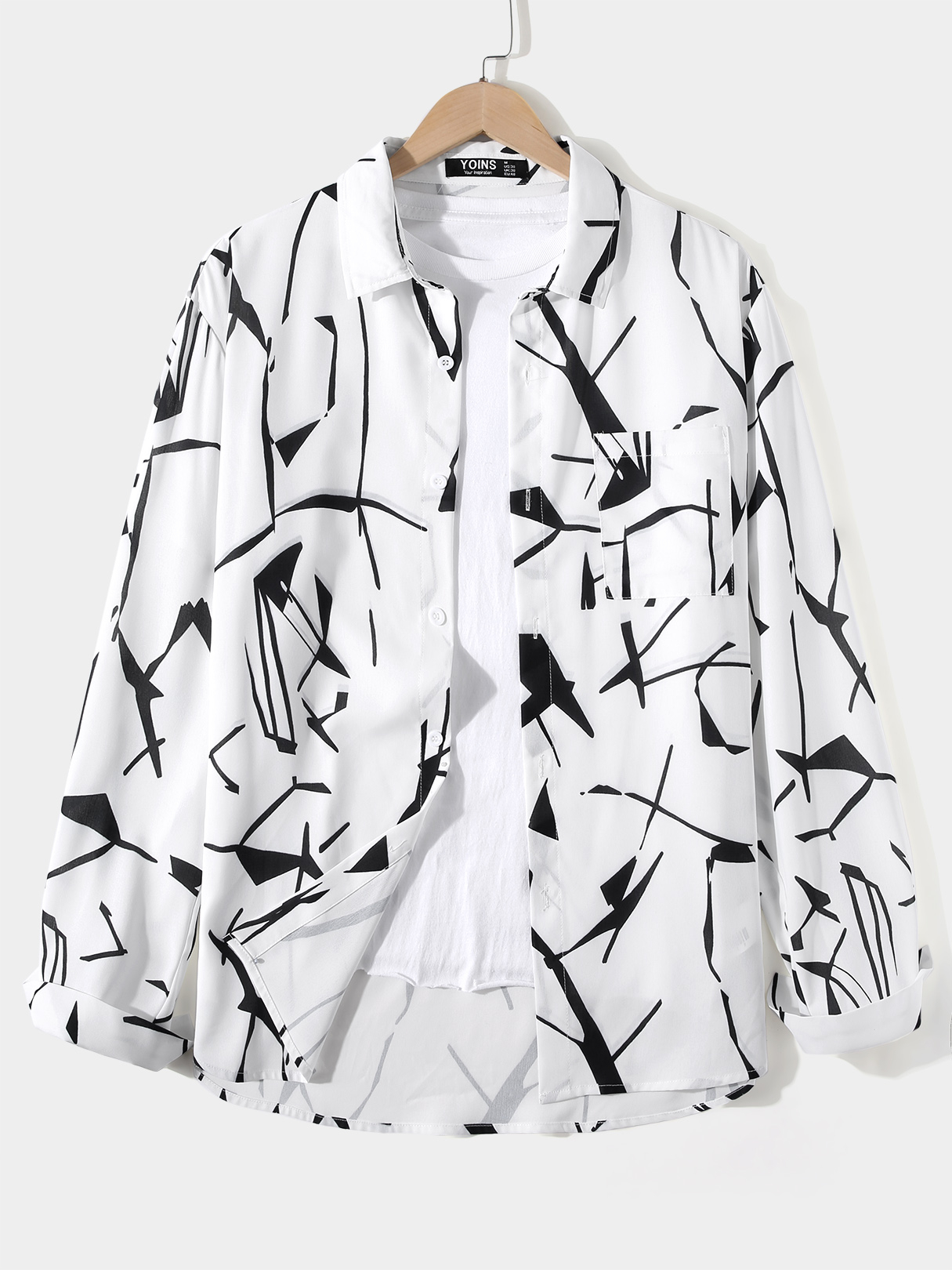 Men Abstract All Over Print Casual Shirt