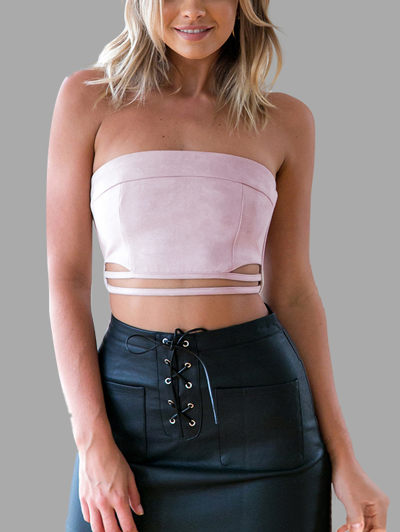 YOINS BASICS Sexy Backless Bodycon Fit Bustier Tube Top