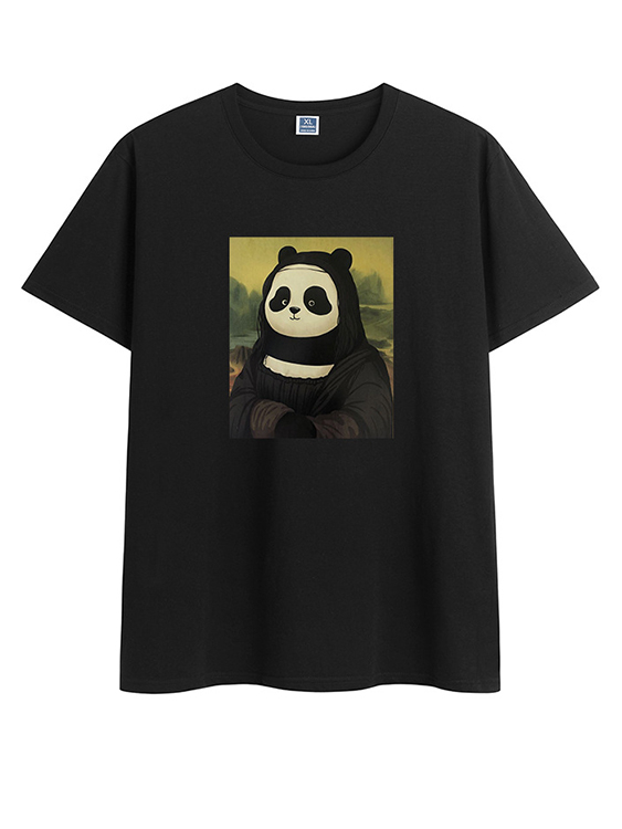 BASICS Men Cartoon Panda Printed T-shirt
