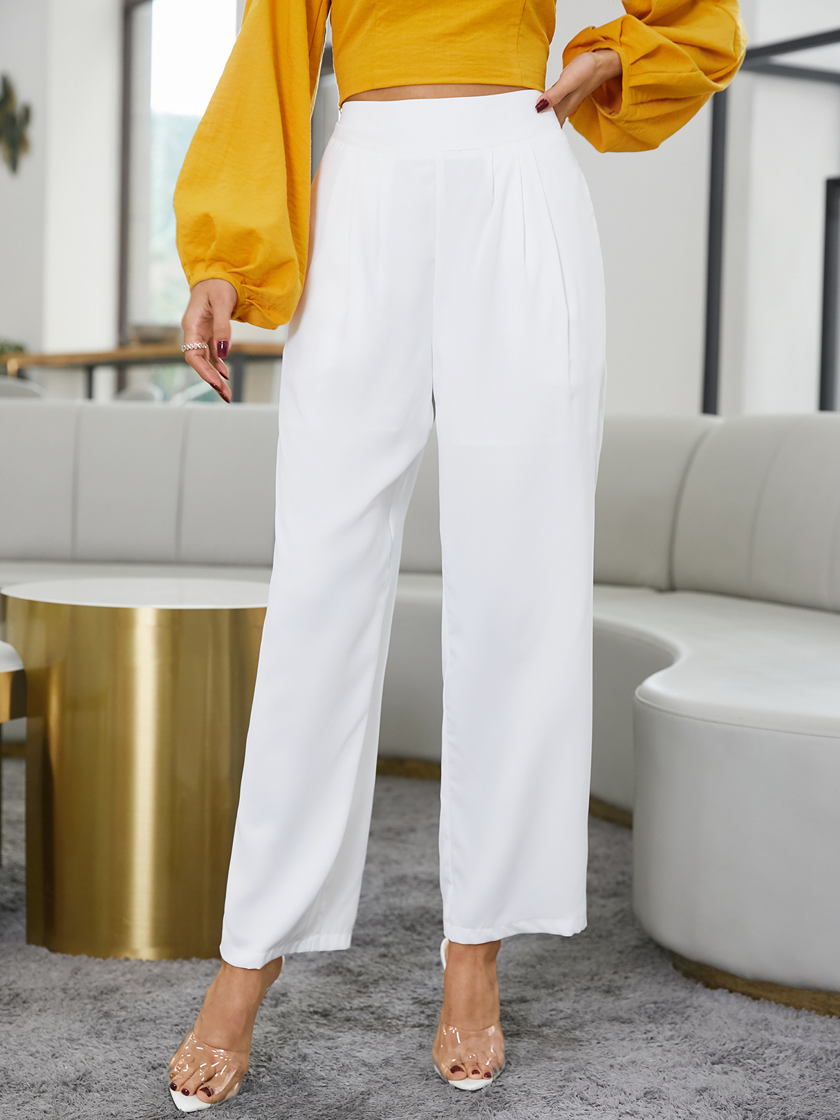YOINS Side Pockets High Waisted Pants