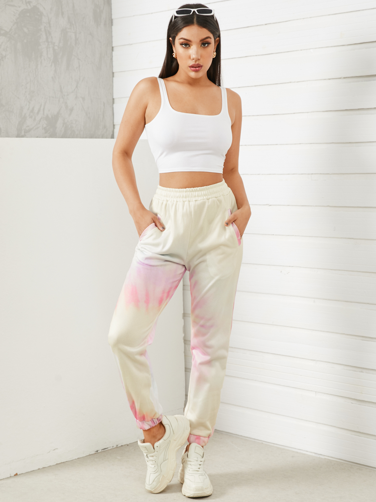 Tie Dye Side Pockets Pants
