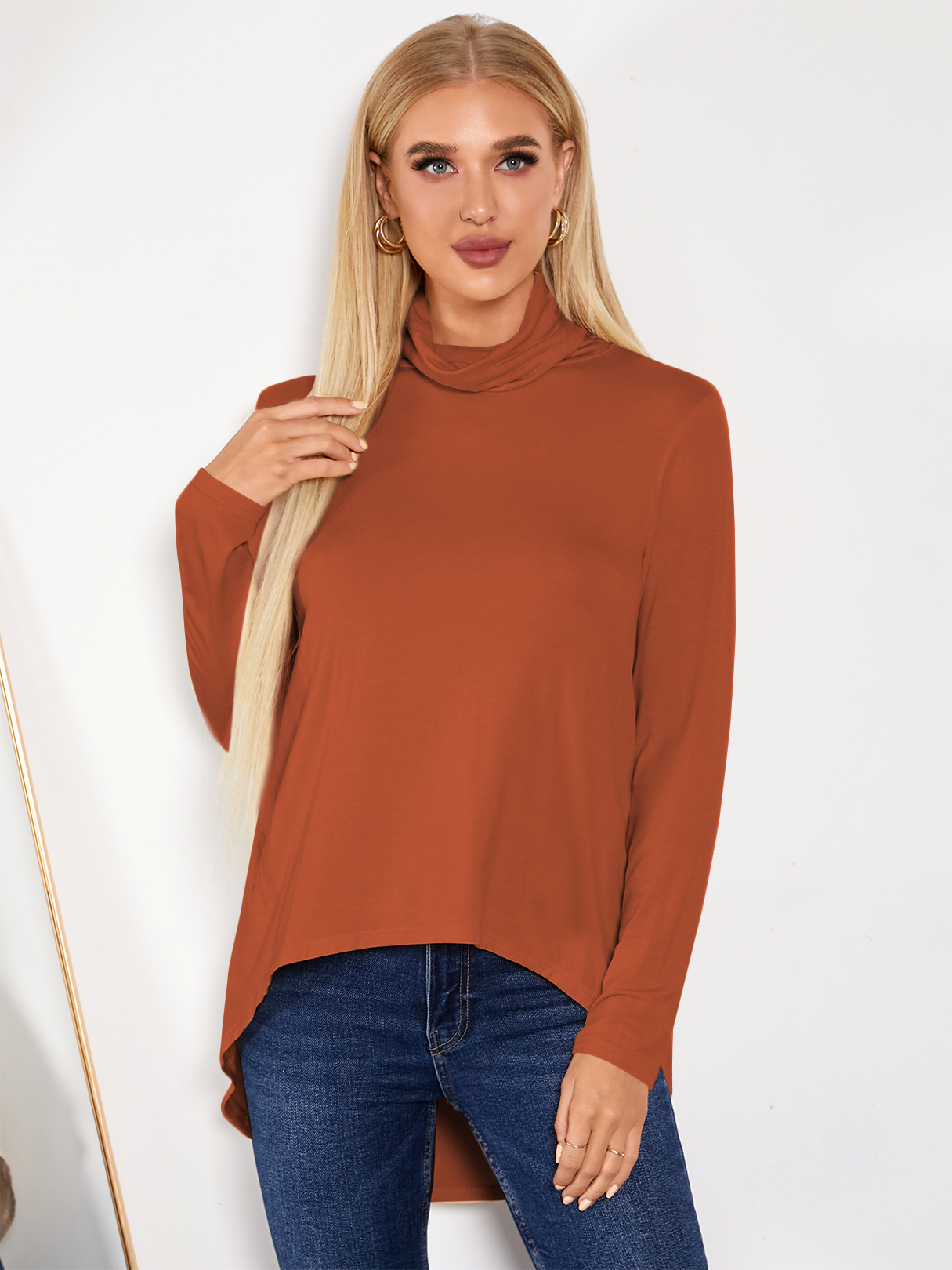 YOINS Casual Pullover Long Sleeves Tee