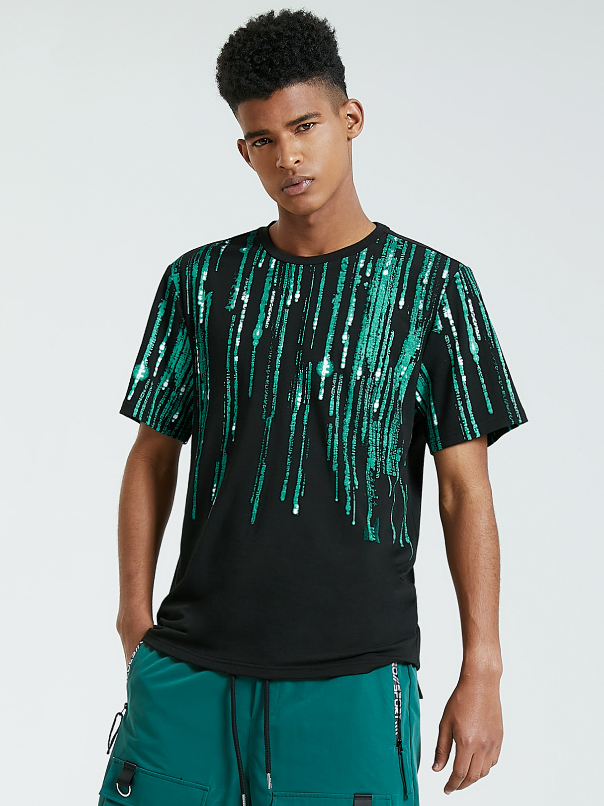 KOYYE Men Summer Casual Print T-Shirt