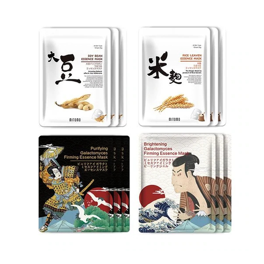MITOMO - Japan UKIYOE Mask Trial Set Type E - 12pcs