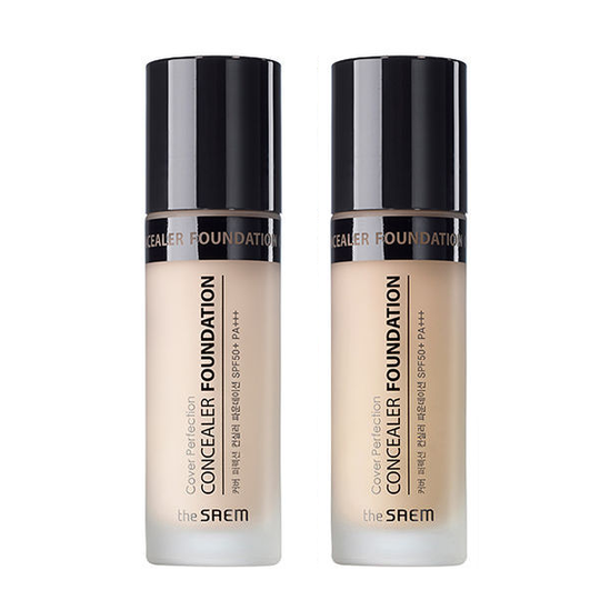 The Saem - Cover Perfection Concealer Foundation SPF50+ PA+++ -38g - 02 Rich Beige