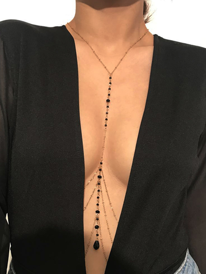 Crystal Decor Multi-layer Body Chain