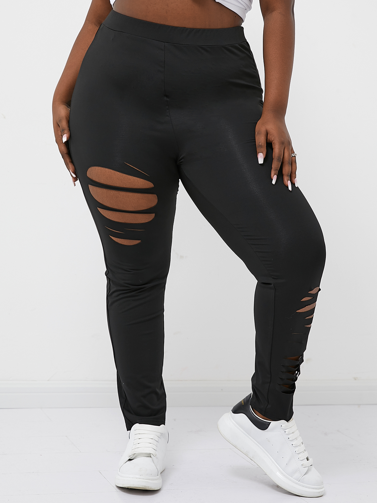 YOINS BASICS Plus Size Cut Out Leggings