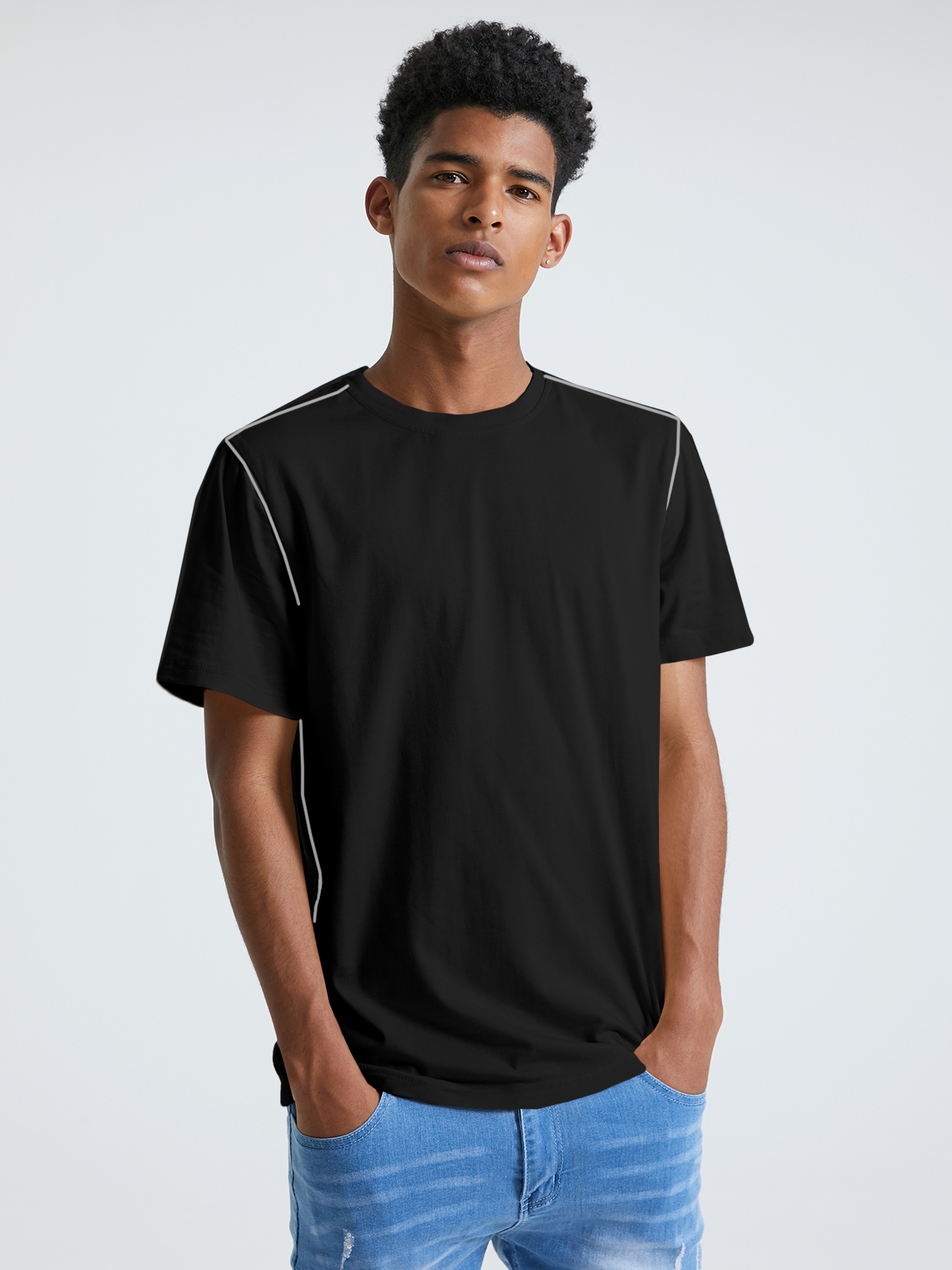 BASICS Men Casual Summer T-Shirt
