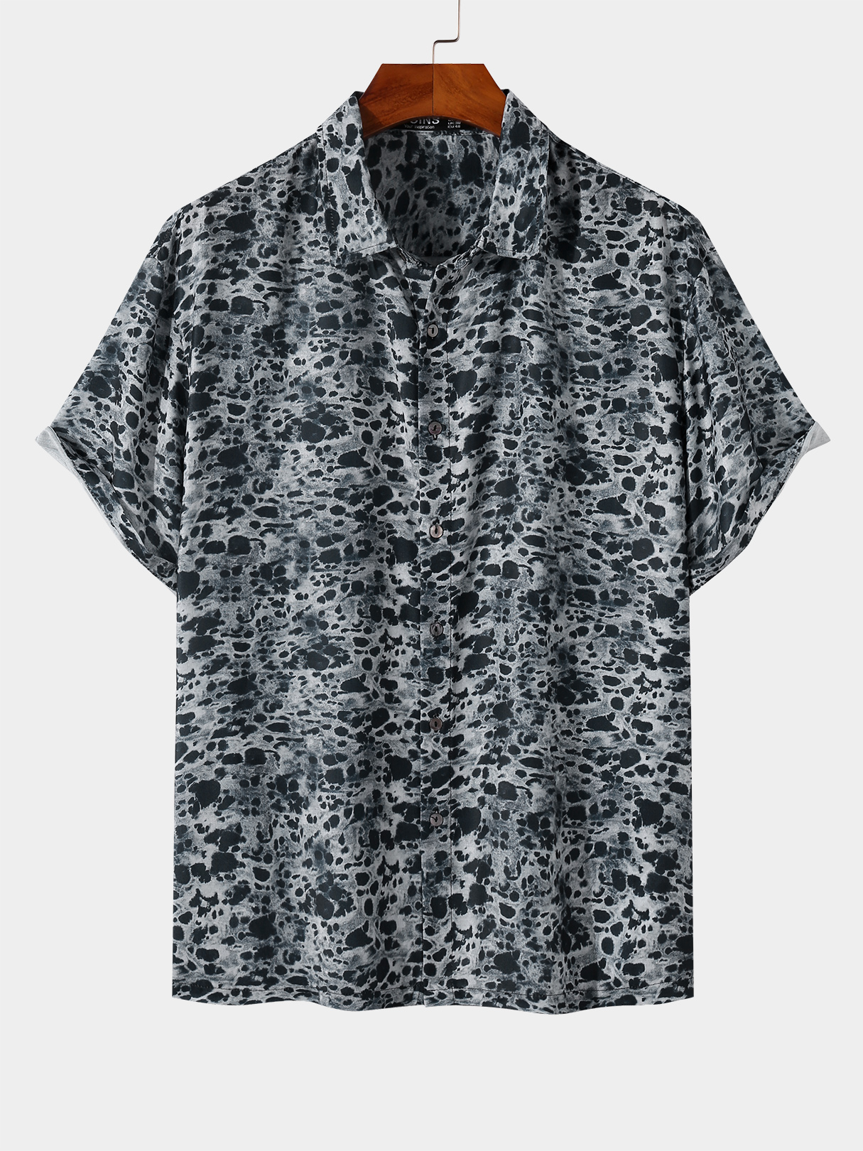 Men Casual Leopard Print Shirt