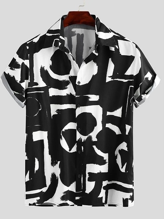 Men Casual Print All Over Print Fashion Shirt
