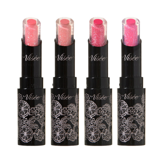 Kose - Visee - Crystal Duo Lipstick Sheer - 3.5g - OR-261