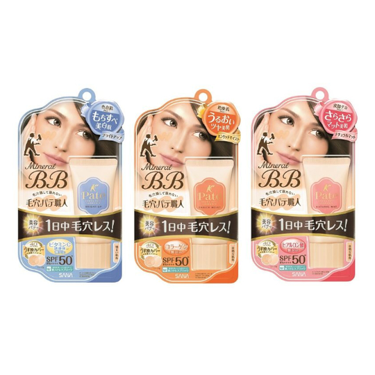 SANA - Pore Putty Keana Pate Mineral BB Cream SPF 50+ PA++++ - 30g - Bright Up