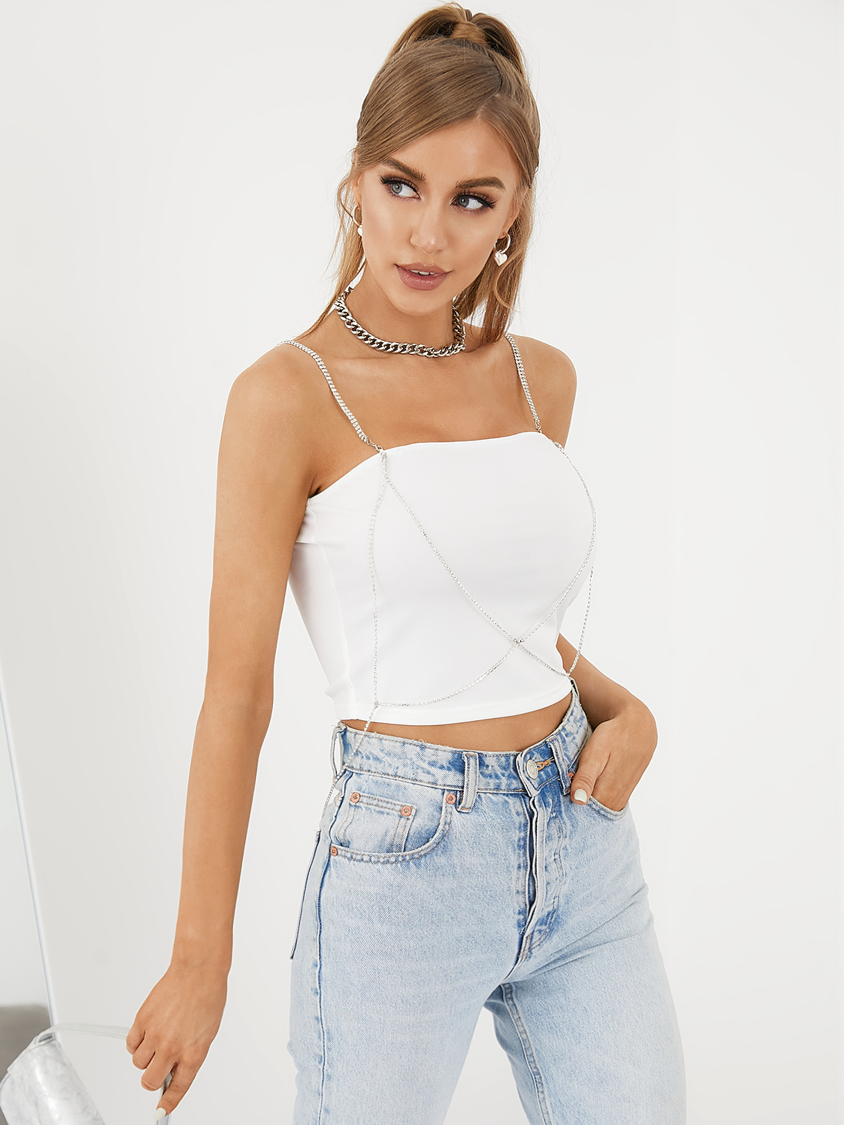 YOINS Sexy Chain Design Sleeveless Cami