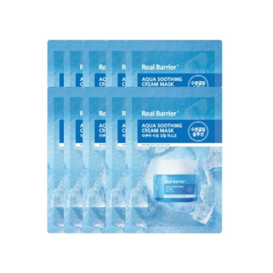 Real Barrier - Aqua Soothing Cream Mask - 10pcs