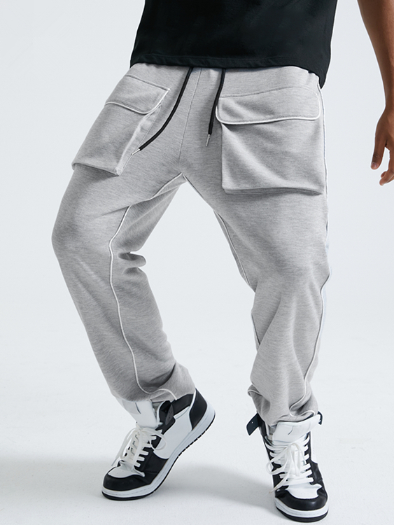 KOYYE Men Pocket Straight Leg Jogger Sweatpants