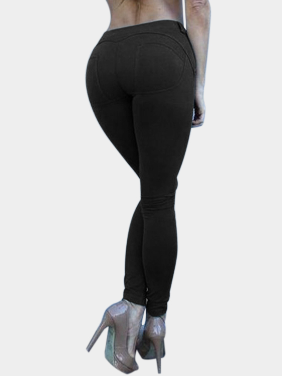 Black Keep Hip Shape High-waisted Sport Pant