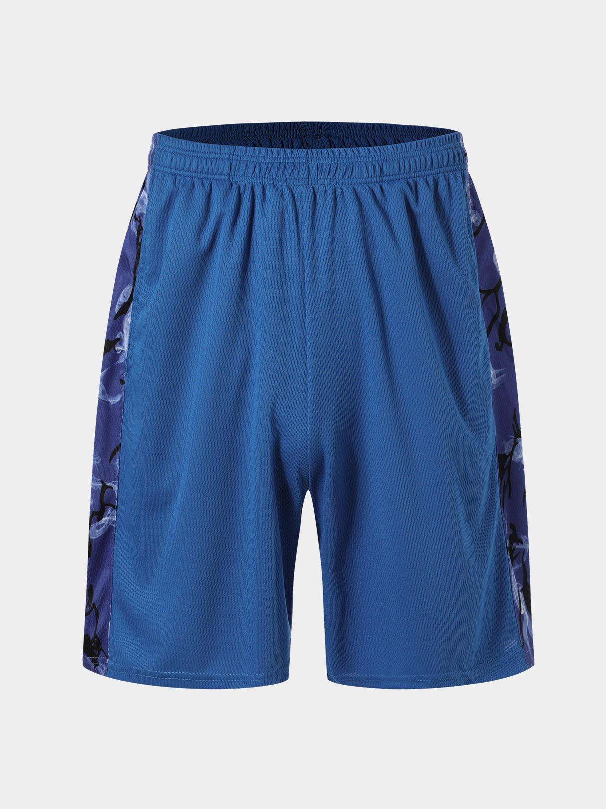 BASICS Men Sporty Side Print Running Training Super Stretch Shorts