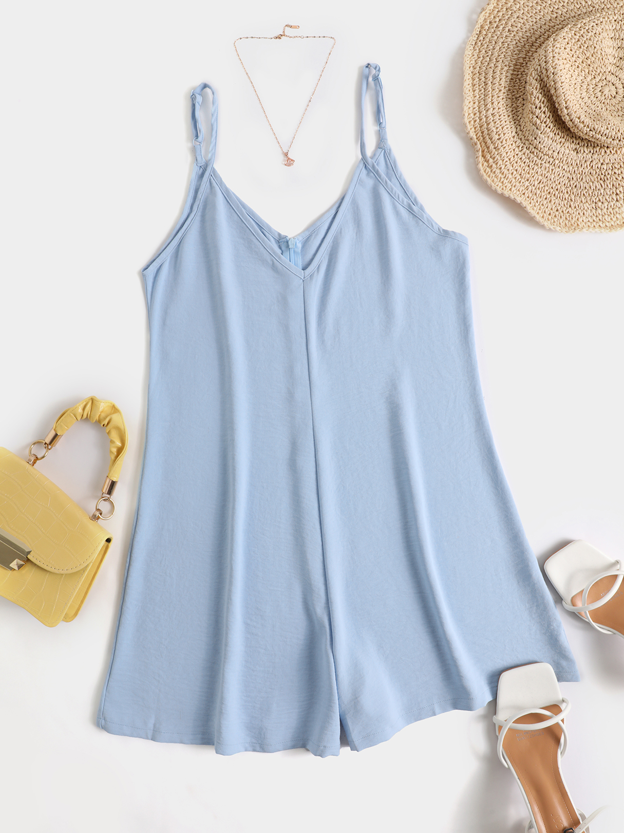 YOINS Casual Spaghetti Wide Leg Playsuits