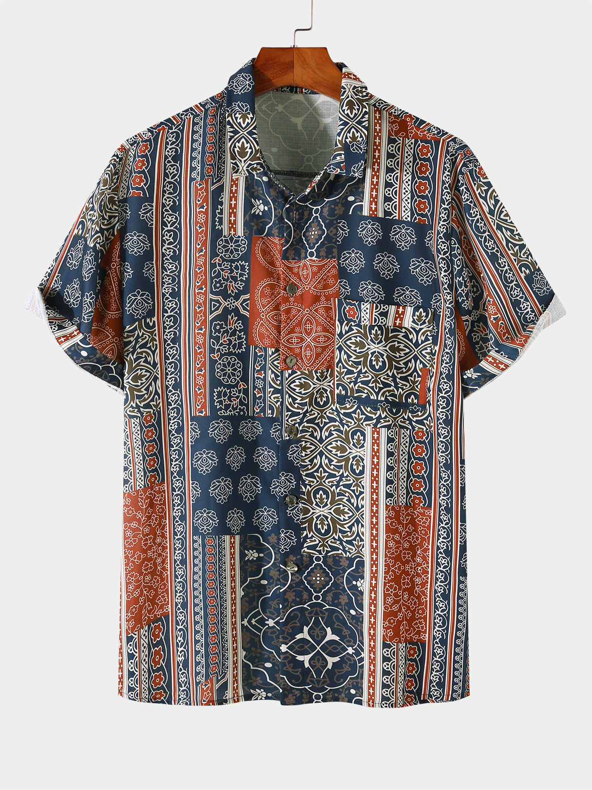 Men Casual Tribal All Over Print Shirt