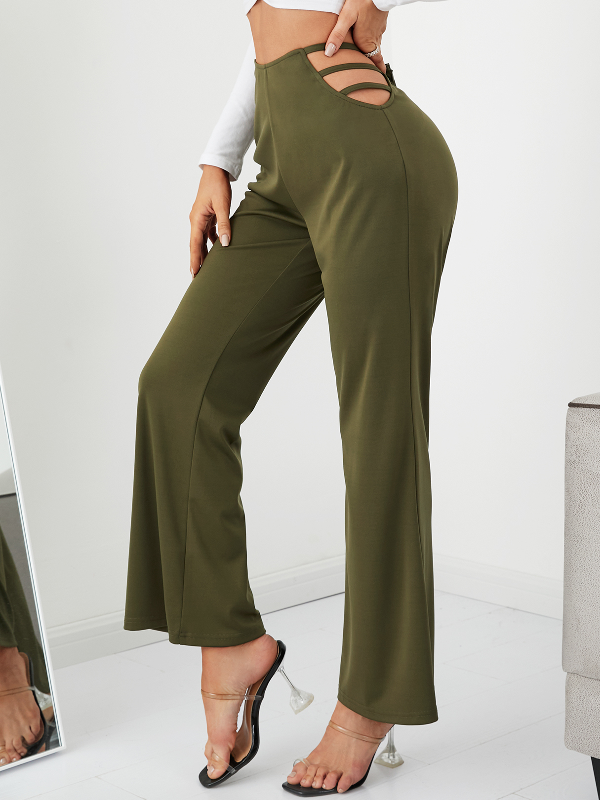 YOINS Cut out Wide leg Pants