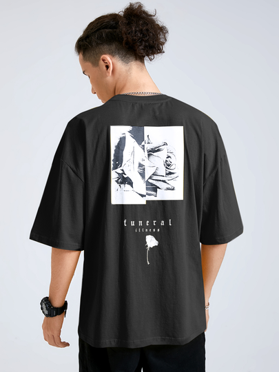 Men Rose And Letter Print T-Shirt