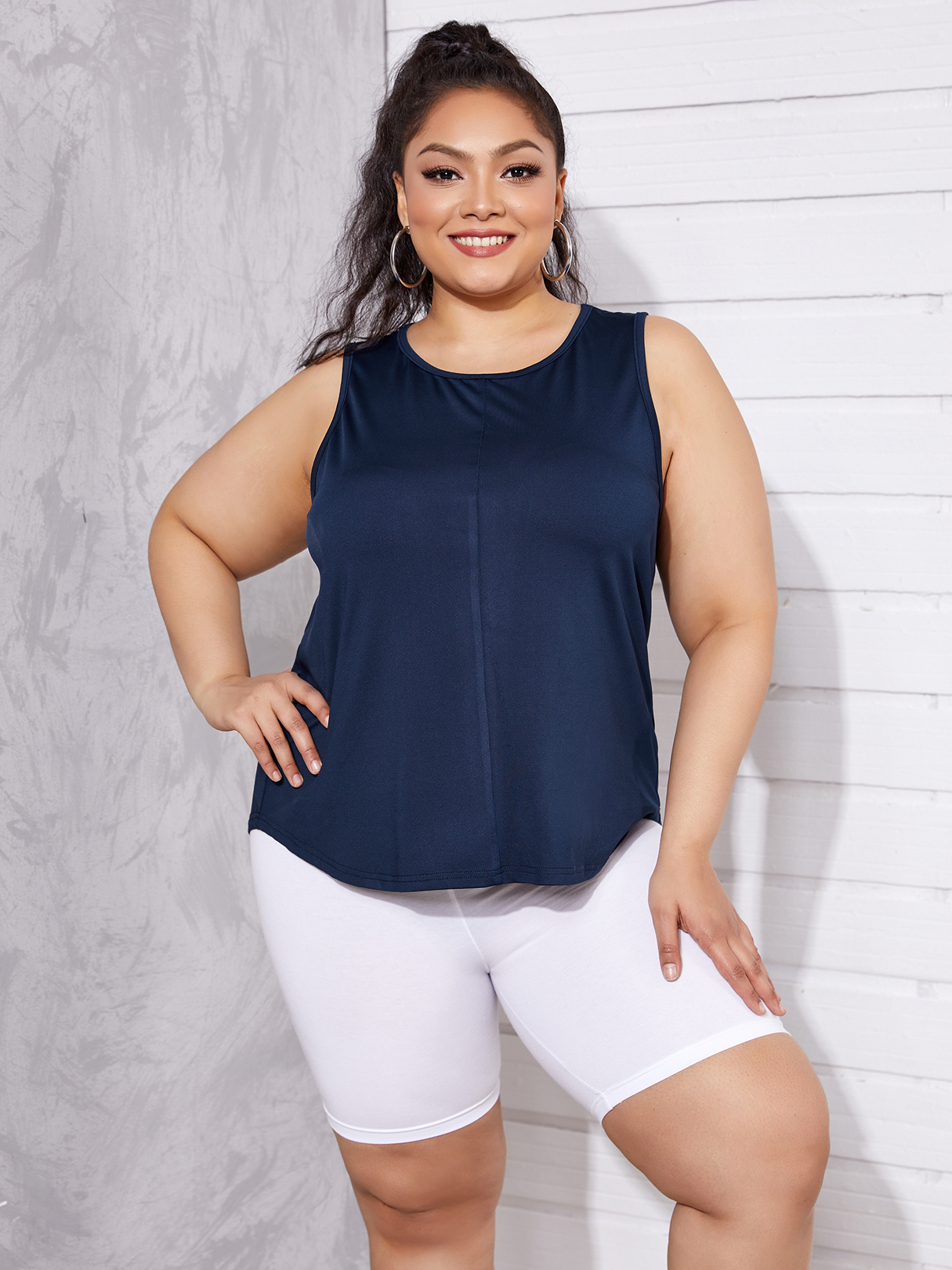 YOINS Plus Size Crew Neck Sleeveless Tank Top