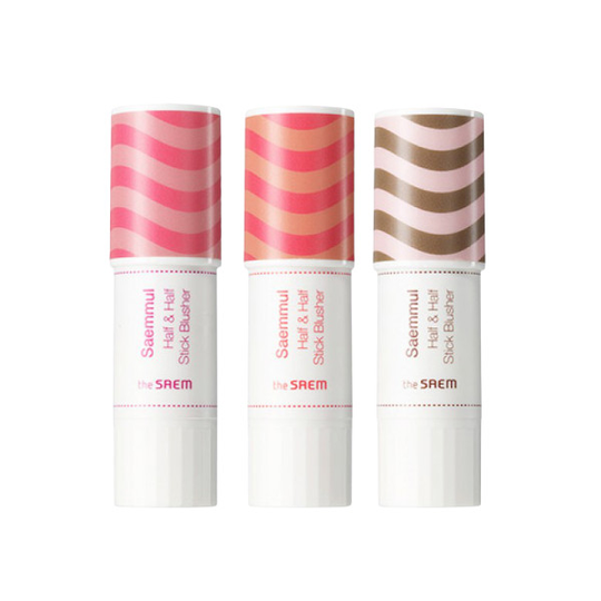 The Saem - Saemmul Half & Half Stick Blusher - 7g - 02 Yippee