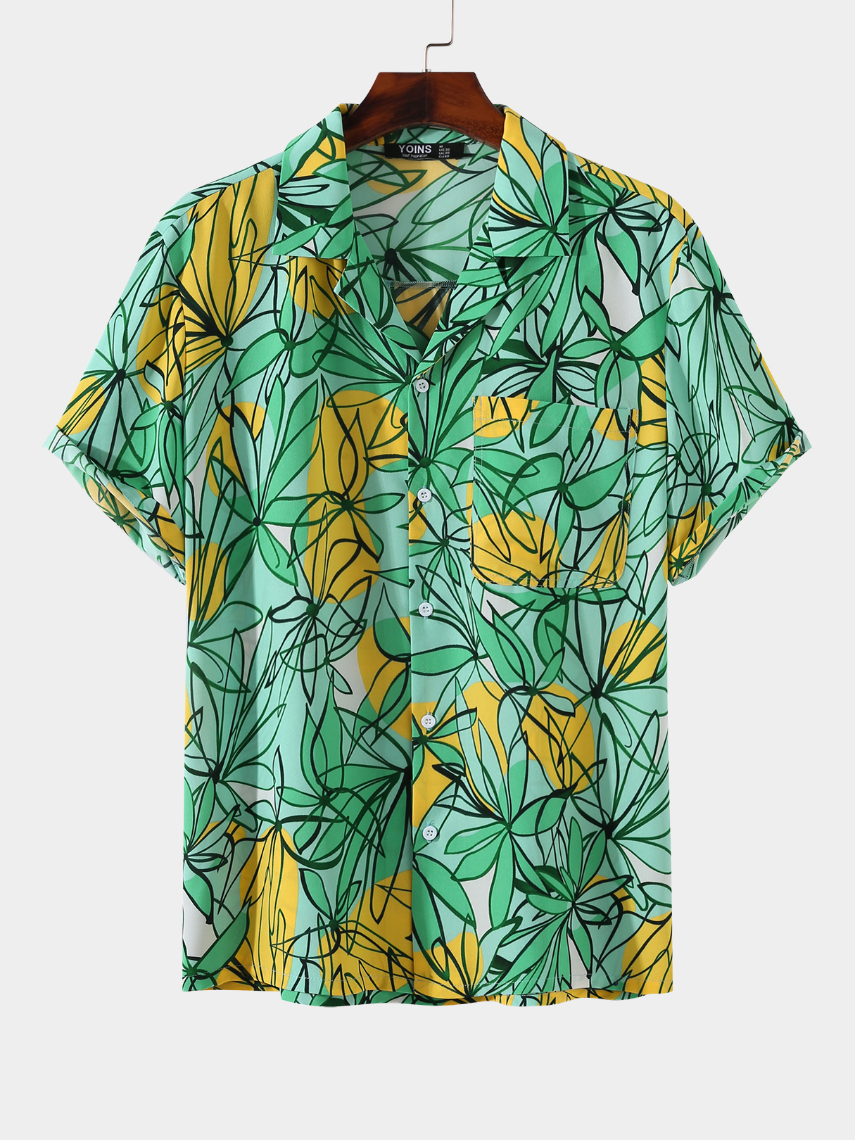 Men Holiday All Over Print Tropical Shirt